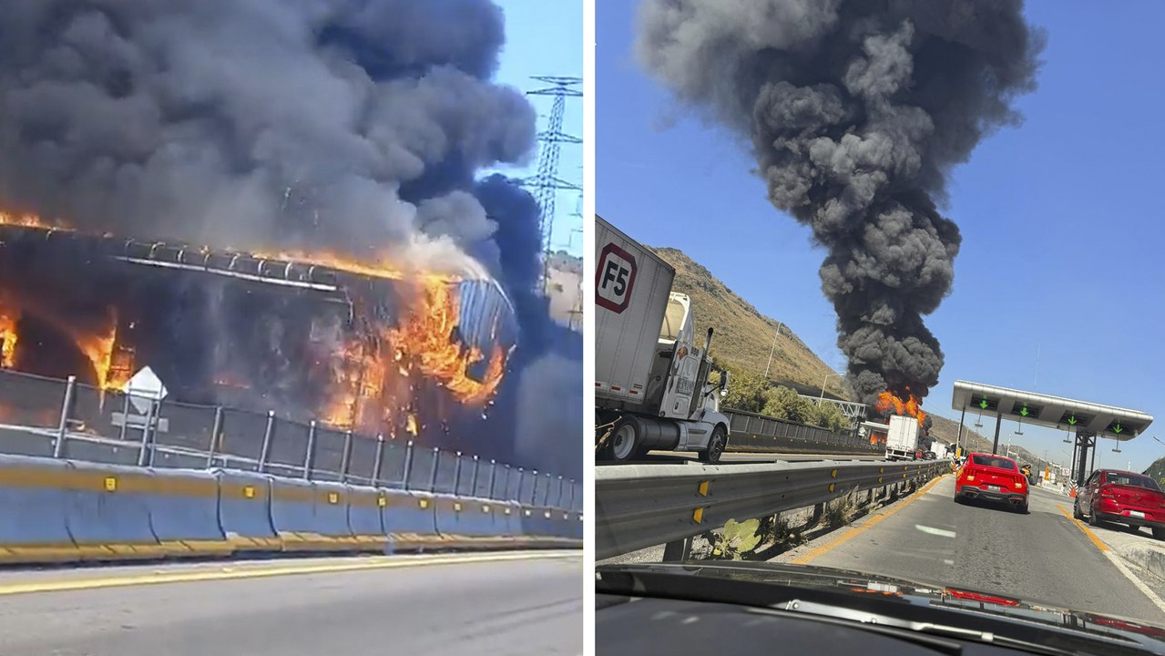 Incendio en la autopista Chamapa-Lechería, autoridades investigan las causas del siniestro