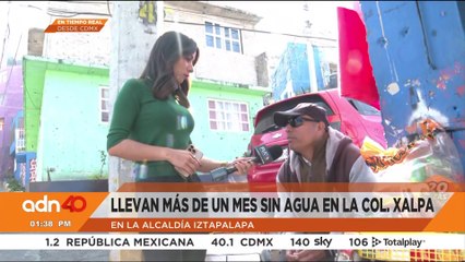 Vecinos llevan más de un mes sin agua en la Col. Xalpa en la alcaldía Iztapalapa