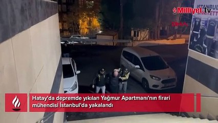 Yıkılan Yağmur Apartmanı'nın firari mühendisi yakalandı