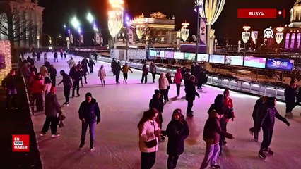 Moskova'da buz pateni sezonu açıldı
