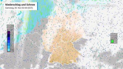 Erst frostige Nächte - in der Nacht auf Montag Regen und Glatteis möglich!