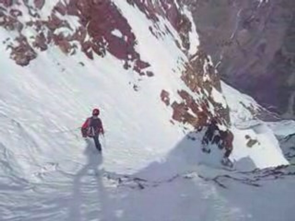 Grande Aiguille de la Berarde, couloir Nord.