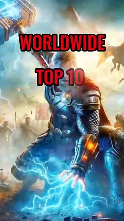 Worldwide Top 10 movies in the world shorts boxoffice top10