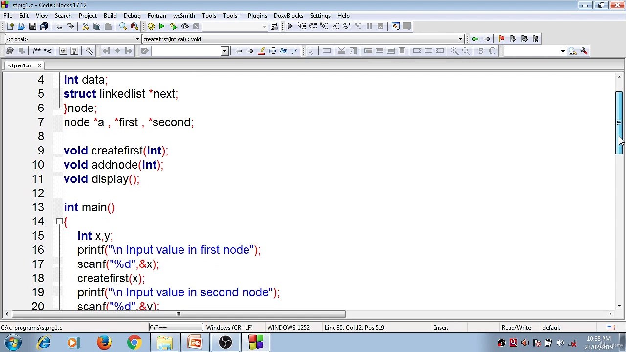 Learn Programming Technique C to Master Skills - Linked List ( Create Node Program)