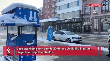 Termometreler sıfırın altında 20 dereceyi gördü