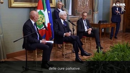 Mattarella: "Serve una spinta vigorosa per le cure palliative"