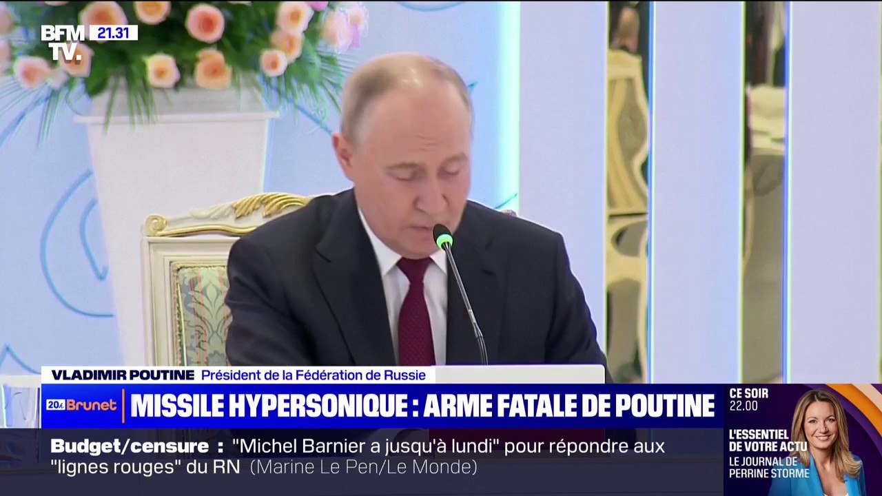 "Tout ce qui se trouve à l’épicentre de l’explosion peut être réduit en poussière": Vladimir Poutine menace Kiev de son missile hypersonique Orechnik