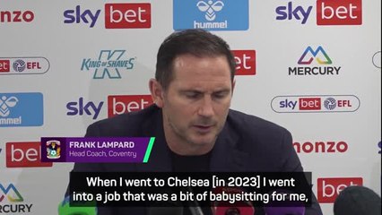 I was babysitting during my time at Chelsea - Lampard
