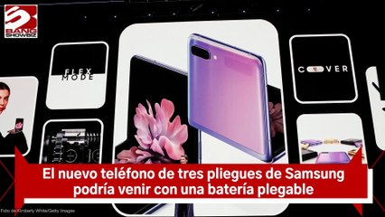 Podría Samsung presentar una batería plegable para acompañar el rumoreado teléfono de tres pliegues