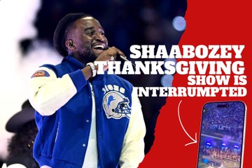 Bears kicker Cairo Santos warms up during Shaboozey's Thanksgiving halftime show