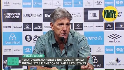 Renato Gaúcho se irrita e dispara contra imprensa em coletiva: ‘Vocês também têm família’