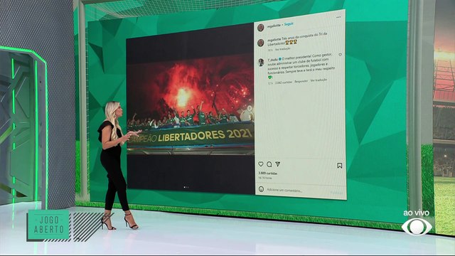 Debate Jogo Aberto: Dudu mandou indireta para Leila Pereira em post de ex-presidente do Palmeiras?