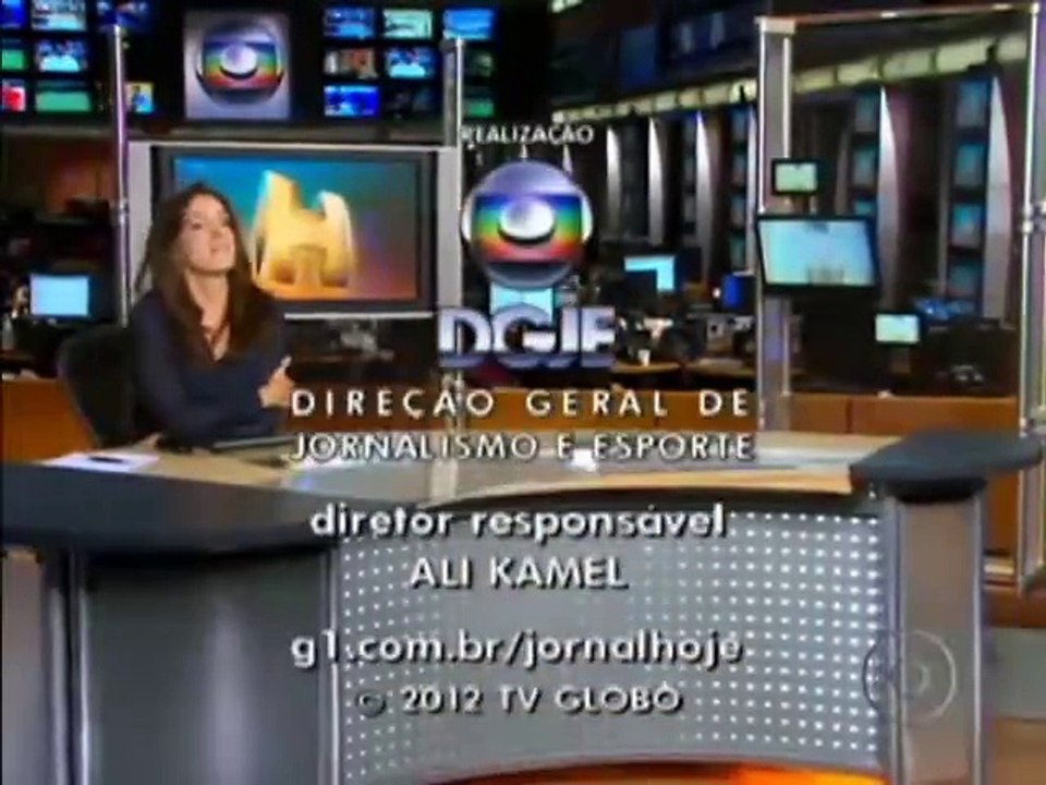 Encerramento Jornal Hoje e Início Estrelas (08/12/2012) (SIMULAÇÃO)