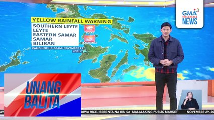 Weather update as of 6:09 AM (November 29, 2024) | Unang Balita