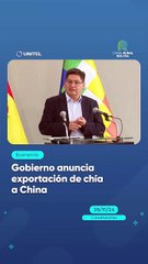 Gobierno anuncia exportación de chía a China