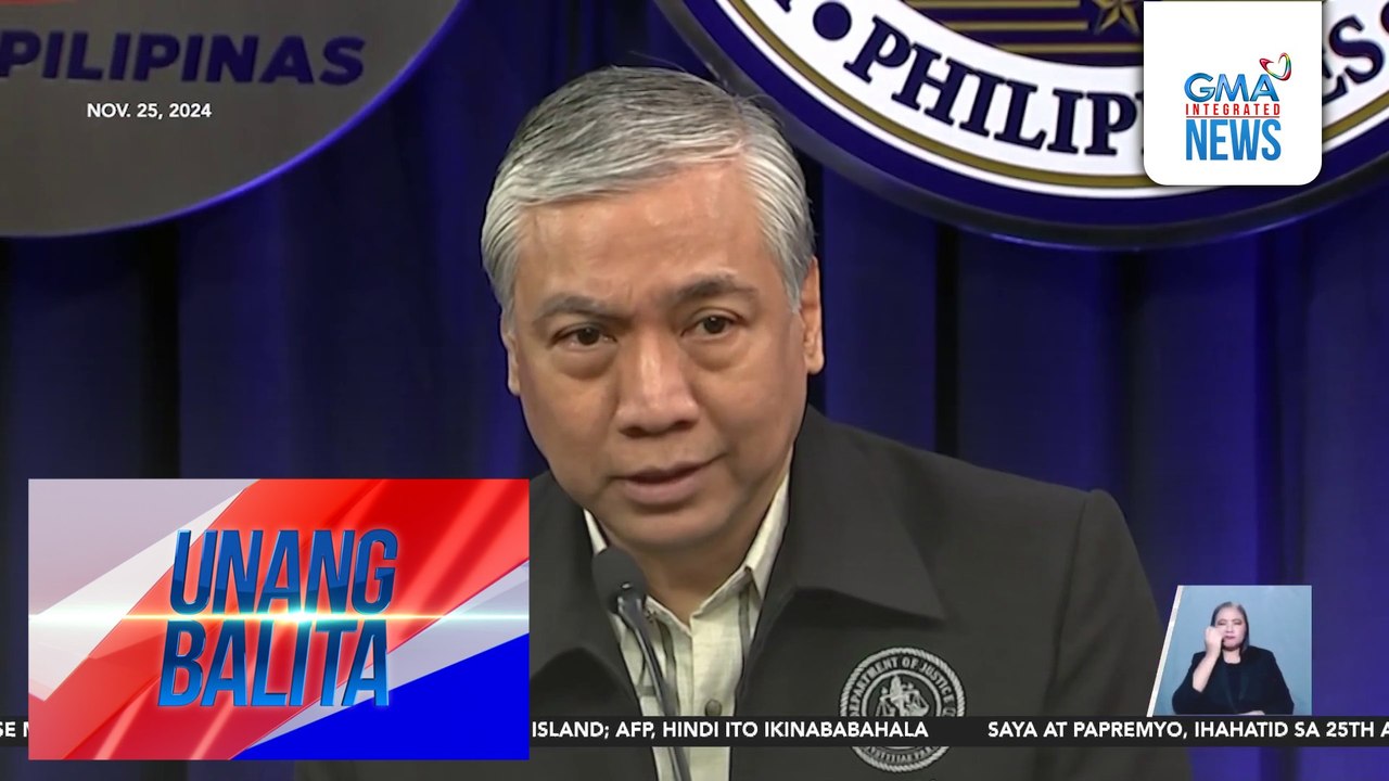 Ombudsman Martires kay DOJ Usec. Andres kaugnay sa imbestigasyon kay VP Duterte – "I would advise Usec. Andres to shut up" | Unang Balita