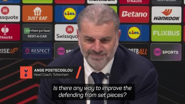 Postecoglou gets exasperated over set piece question