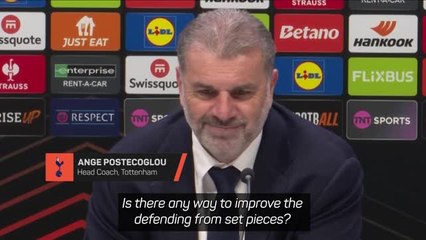 Postecoglou gets exasperated over set piece question