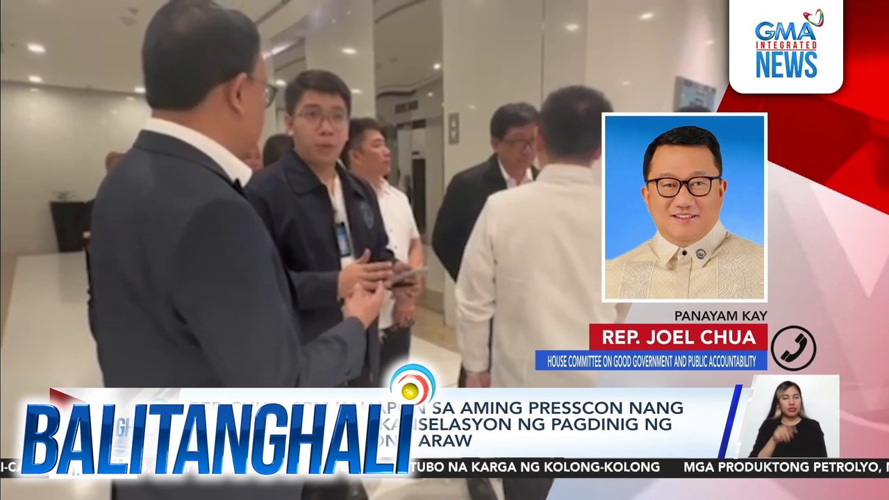 Panayam kay Rep. Joel Chua, ng House Committee...