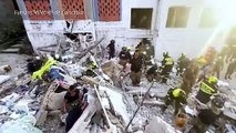 Una mujer murió y cuatro niños fueron rescatados tras desplome de edificio en Colombia