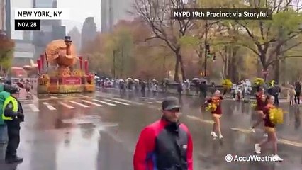 Snow and rain make for a wet Thanksgiving across the Northeast