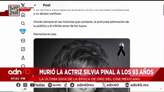 Sale carroza funeraria del hospital donde falleció la diva del Cine de Oro Mexicano, Silvia Pinal
