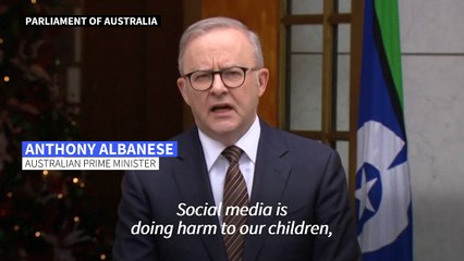 Australian PM says under-16 social media ban will reduce 'harm'