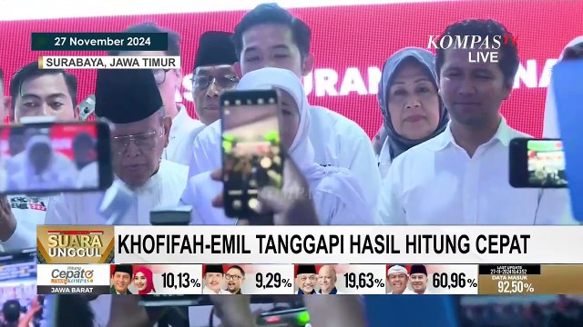 [FULL] Kata Khofifah-Emil Dardak soal Hasil Quick Count Pilkada Jatim 2024 | SERIAL PILKADA