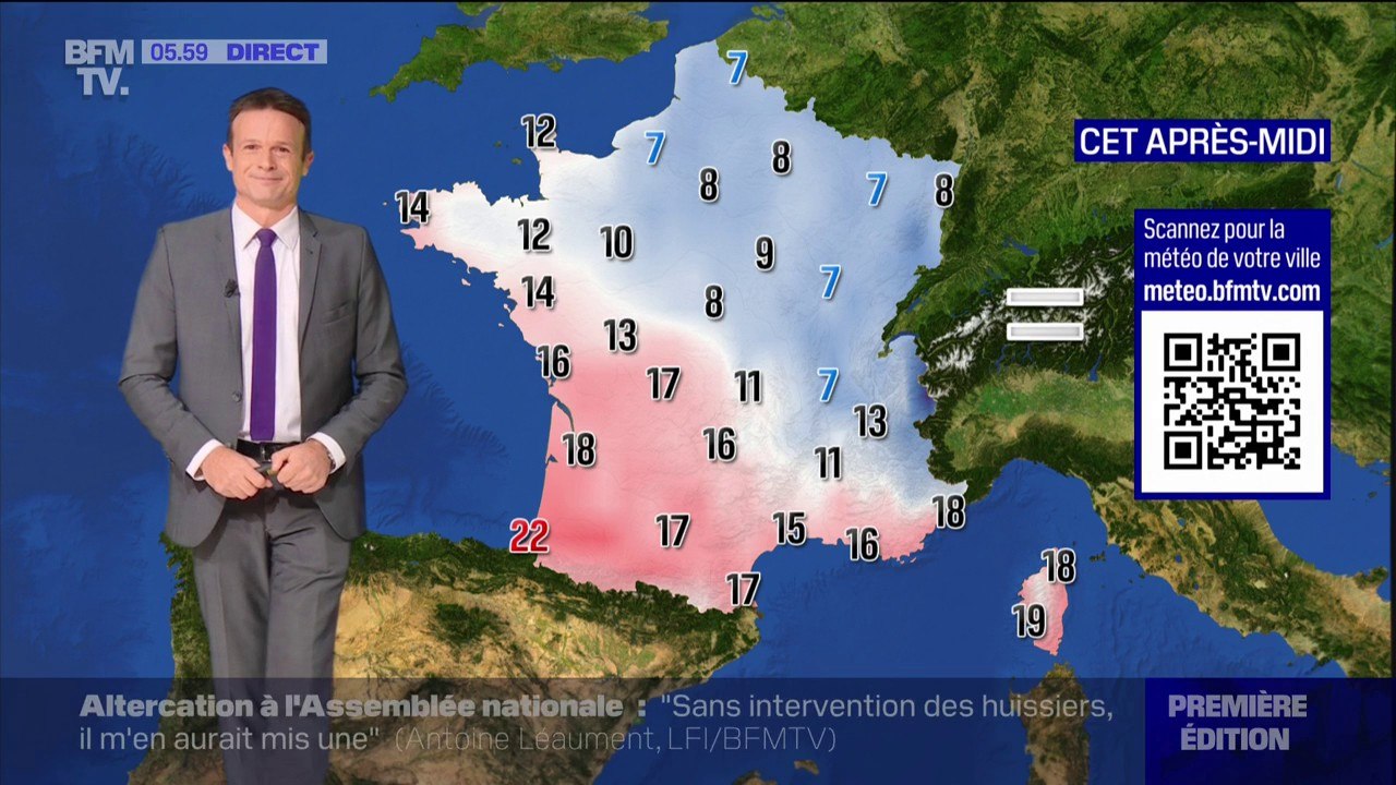 Le soleil s'impose franchement sur toute la France, avec des températures comprises entre 7°C et 22°C ... La météo de ce vendredi 29 novembre