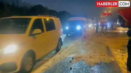 TEM Otoyolu'nda kaza! Edirne yönünde tüm şeritler kapatıldı