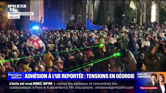 En Géorgie, la police tire des gaz lacrymogènes contre des manifestants pro-UE