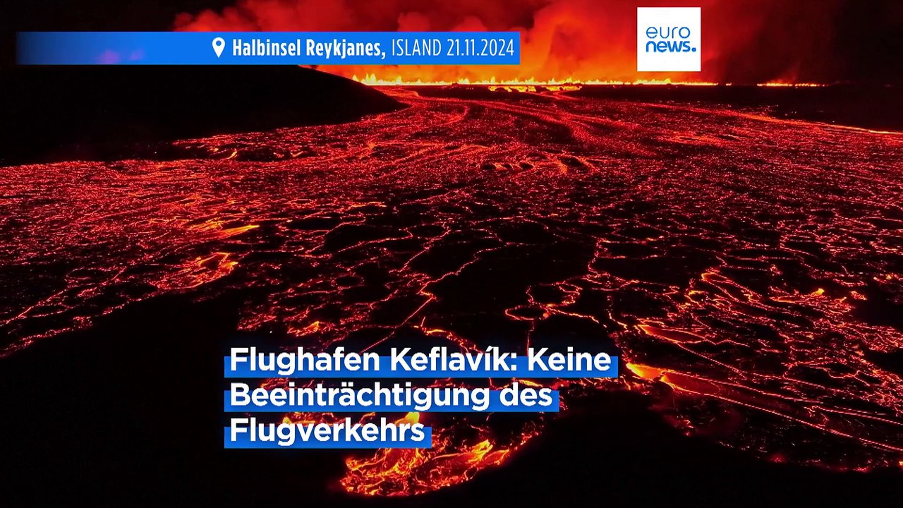 Isländischer Vulkan bricht zum siebten Mal aus – erneute Evakuierungen