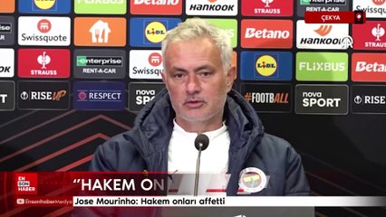 Jose Mourinho: Hakem onları affetti