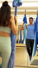 Flying into The peace: Aerial Yoga with Grace on a Monday Morning