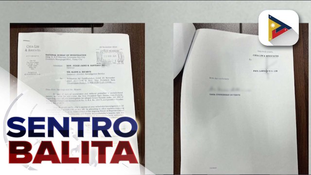 Pagharap ni VP Sara Duterte sa NBI, ni-reschedule sa Dec. 11