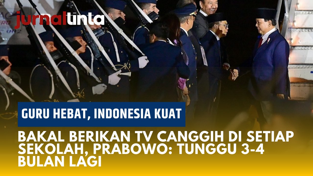 Tak ada Lagi Sekolah yang Kurang Guru, Prabowo Bakal Beri TV Canggih di Sekolah Seluruh Indonesia