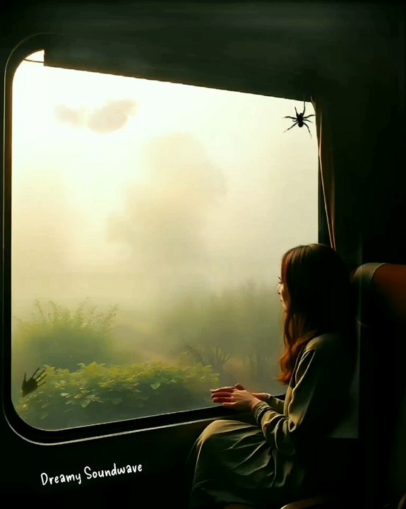 "Tranquil Train Journey: Lofi Beats & Dreamy Scenery 🌧️"
