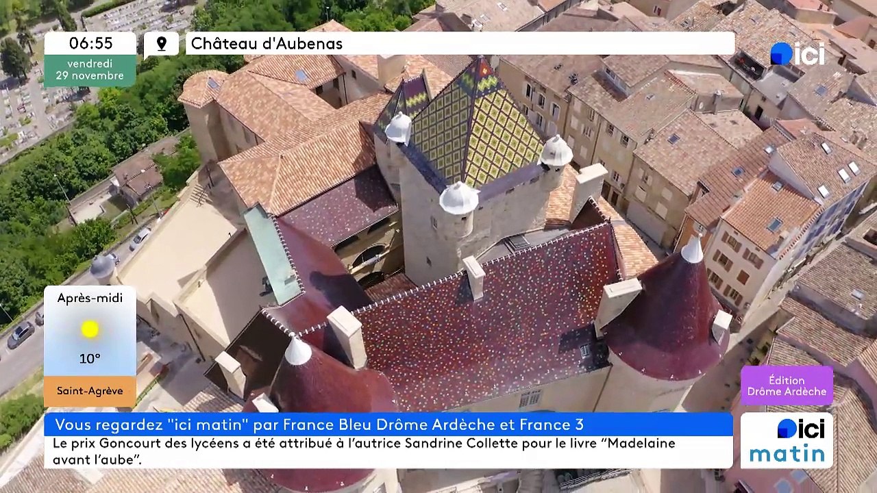 29/11/2024 - ICI Matin France Bleu Drôme Ardèche en vidéo