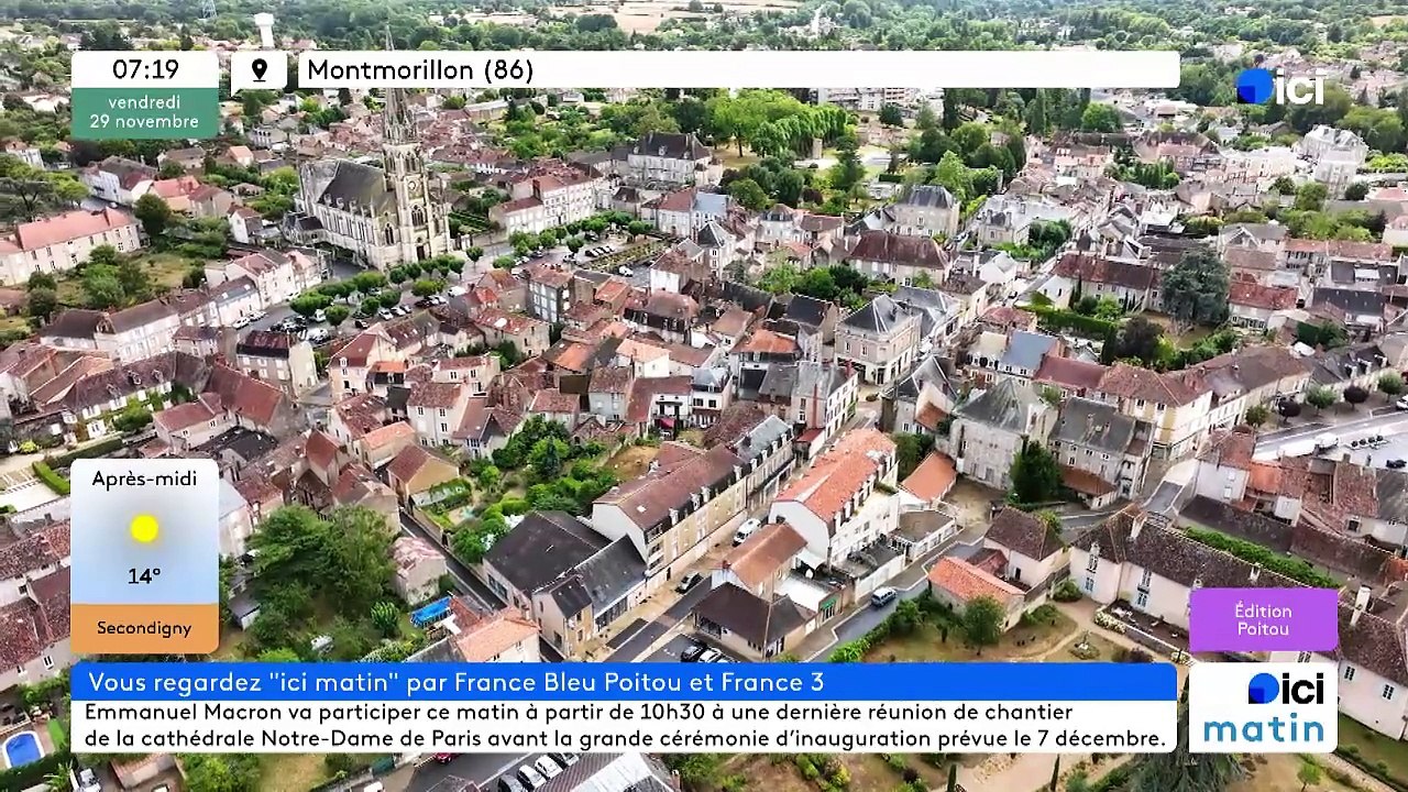 29/11/2024 - ICI Matin France Bleu Poitou en vidéo