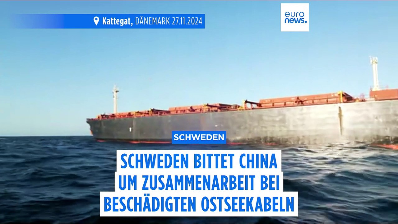 Schweden bittet China um Zusammenarbeit bei der Untersuchung von beschädigten Ostseekabeln