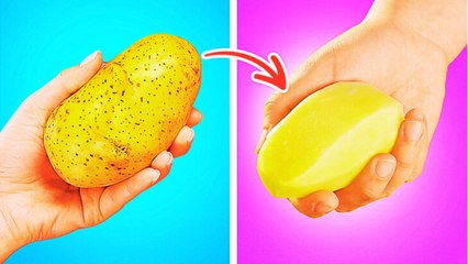 Effortless Food Prep: Peel and Cut Like a Pro! 🍋💡