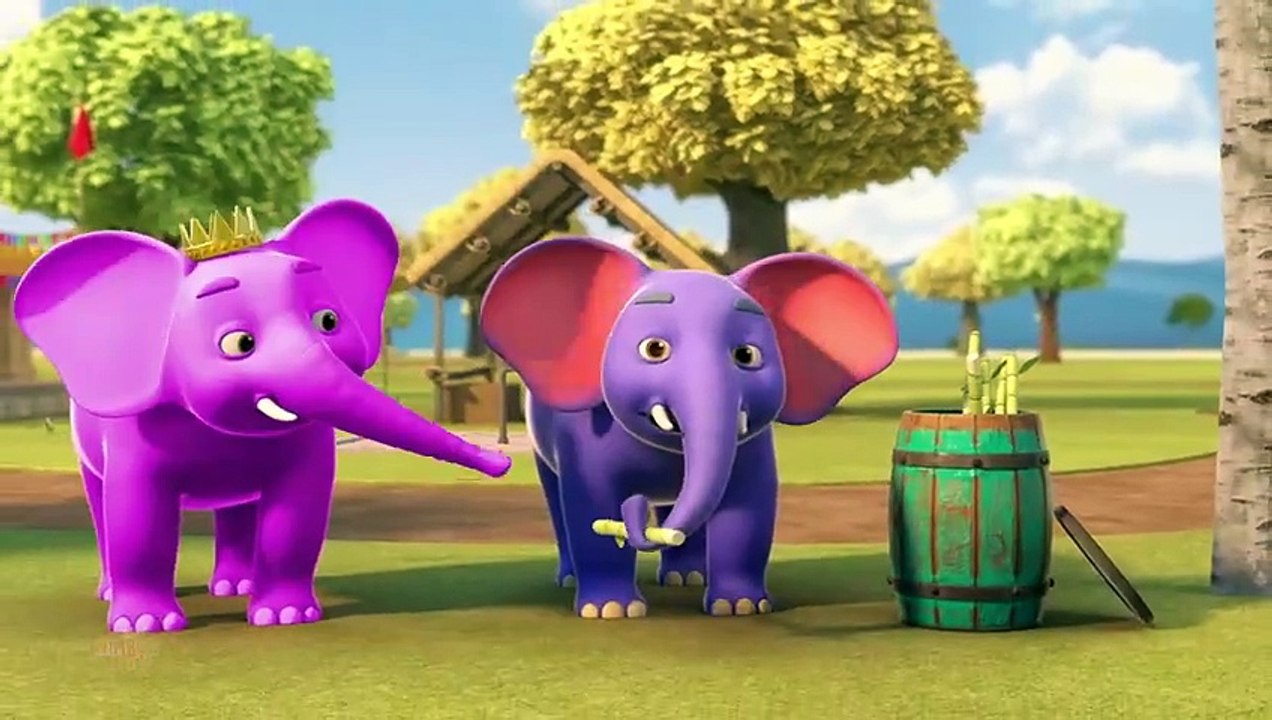 Hathi Raja in Purple Color, हाथी राजा, Kalu Madari Aaya + Nursery Poems for _High