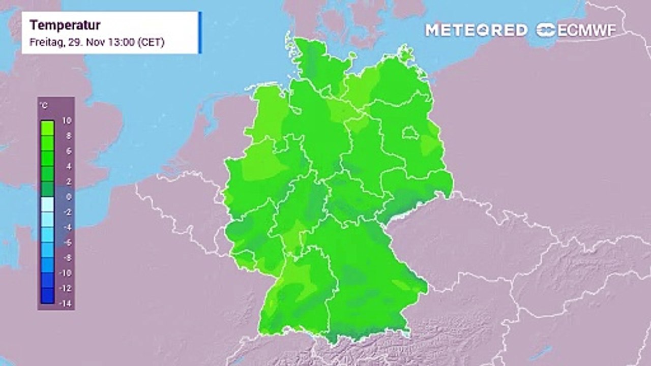 Der winter zeigt seine zähne. es wird in den nächsten tagen deutlich kälter.