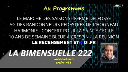 BIM 222 (Concert St-Cécile, 10 ans de Semaine Bleue, Assemblée Générale A.R.P.H...)