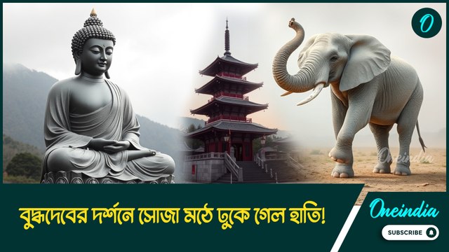 বুদ্ধদেবের দর্শনে সোজা মঠে ঢুকে গেল বুনো হাতি! দেখেই থ পর্যটকরা... তারপর?