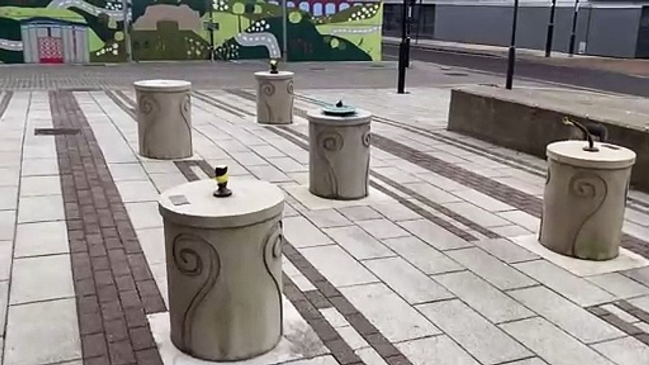 Sculptures stolen from ourside Wakefield Council's headquarters