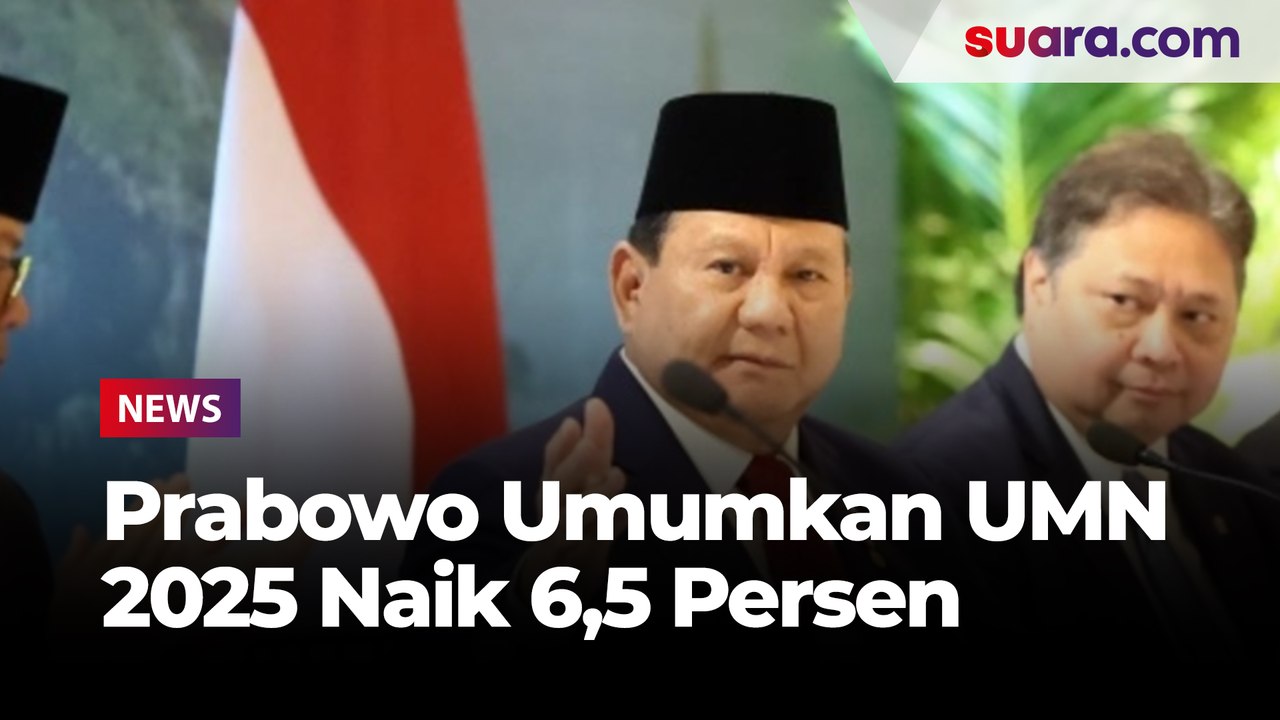 Prabowo Umumkan Upah Minimum Nasional 2025 Naik 6,5 Persen, Lebih Tinggi dari Usulan Menaker