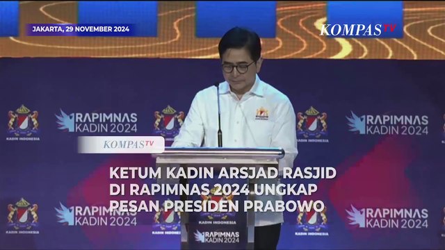 Ketum Kadin Arsjad Rasjid Ungkap Instruksi Presiden Prabowo di Rapimnas 2024
