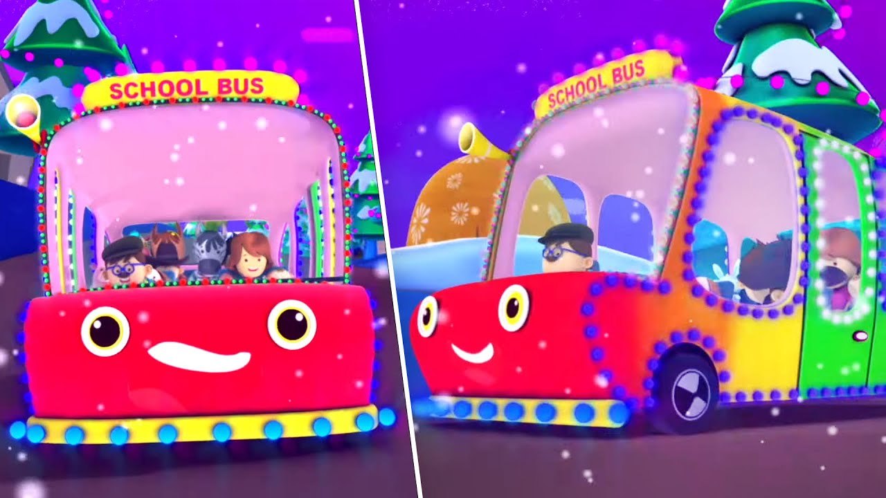 Christmas Wheels On The Bus and Fun Xmas Songs for Kids