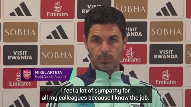 Arteta feels 'sympathy' for Pep Guardiola following 'self-harm' comment